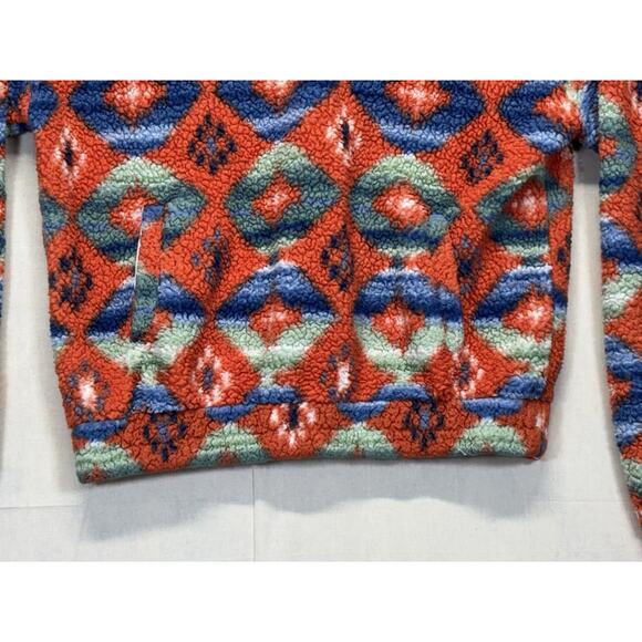 Rock And Roll Denim Pullover Hoodie Aztec Print All Over Women’s Medium - Picture 5 of 16